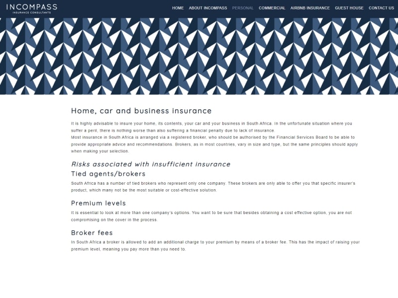 Incompass homepage